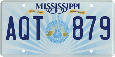 MS license plate AQT879