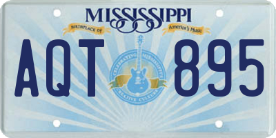 MS license plate AQT895