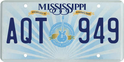 MS license plate AQT949