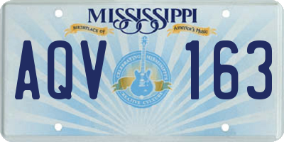 MS license plate AQV163