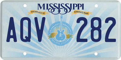 MS license plate AQV282