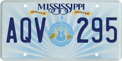 MS license plate AQV295