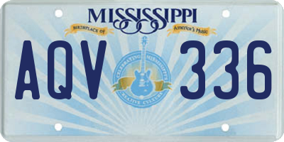 MS license plate AQV336