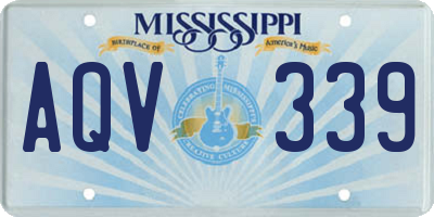 MS license plate AQV339