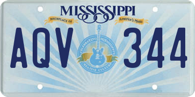 MS license plate AQV344