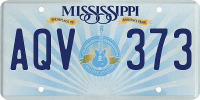 MS license plate AQV373