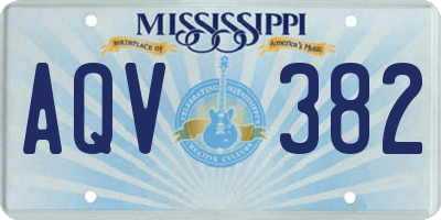 MS license plate AQV382