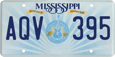 MS license plate AQV395