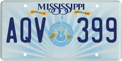 MS license plate AQV399