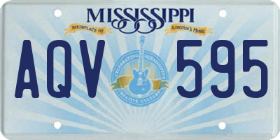 MS license plate AQV595