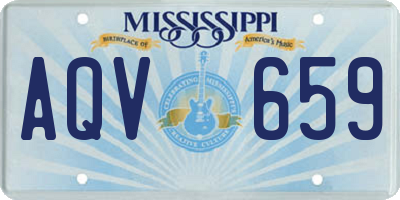 MS license plate AQV659