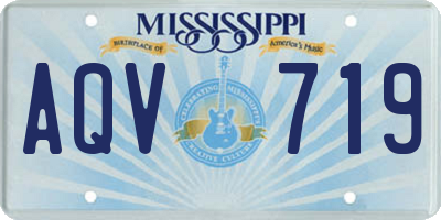 MS license plate AQV719
