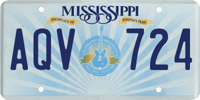MS license plate AQV724