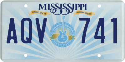 MS license plate AQV741