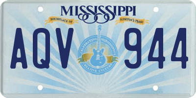 MS license plate AQV944