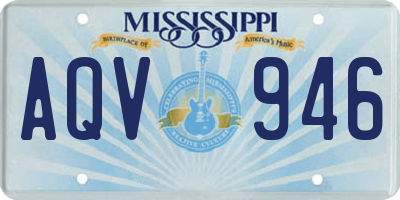 MS license plate AQV946