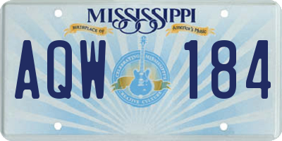 MS license plate AQW184
