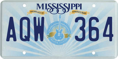 MS license plate AQW364