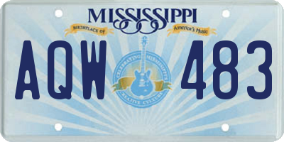 MS license plate AQW483