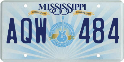 MS license plate AQW484