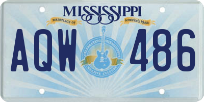 MS license plate AQW486