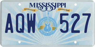 MS license plate AQW527