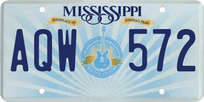 MS license plate AQW572