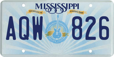 MS license plate AQW826