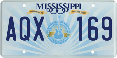 MS license plate AQX169