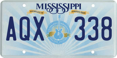 MS license plate AQX338