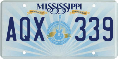 MS license plate AQX339
