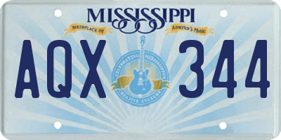 MS license plate AQX344