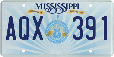 MS license plate AQX391
