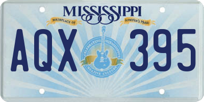 MS license plate AQX395