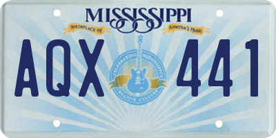 MS license plate AQX441