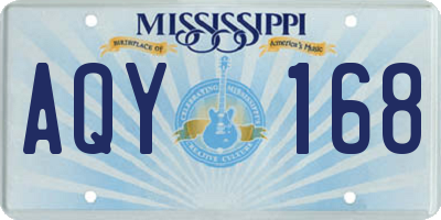 MS license plate AQY168