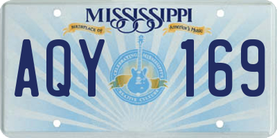 MS license plate AQY169