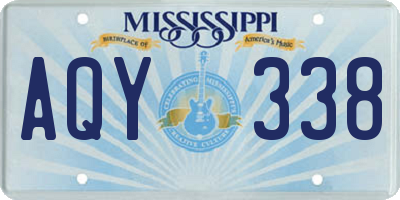 MS license plate AQY338
