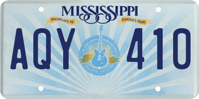 MS license plate AQY410