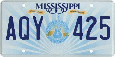 MS license plate AQY425
