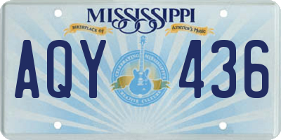 MS license plate AQY436