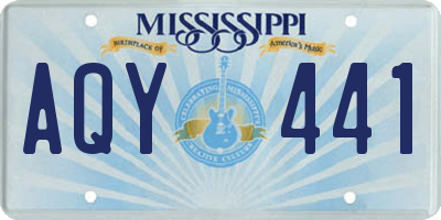 MS license plate AQY441