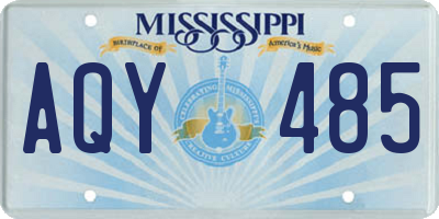 MS license plate AQY485