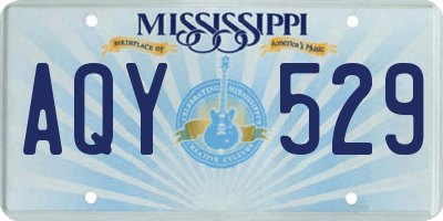 MS license plate AQY529