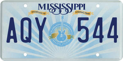 MS license plate AQY544