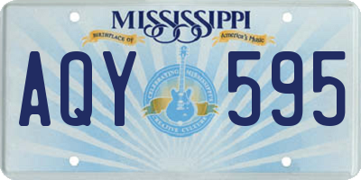 MS license plate AQY595