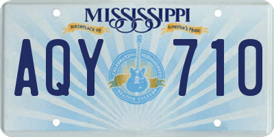 MS license plate AQY710