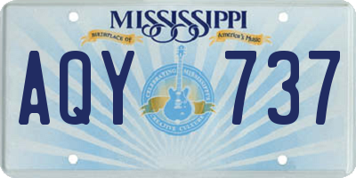 MS license plate AQY737