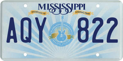 MS license plate AQY822