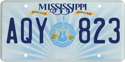 MS license plate AQY823